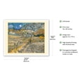 thumbnail image 2 of Landscape at Saint-Rémy France (Enclosed Field with Peasant) - From an Original Color Painting by Vincent van Gogh c.1889 - Fine Art Matte Paper Print (Unframed) 16x20in, 2 of 4