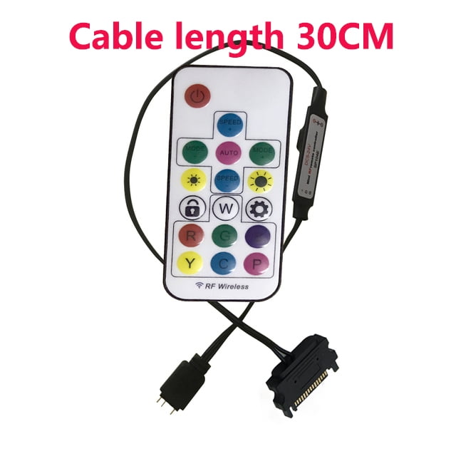 5V ARGB 3PIN controller USB/SATA/Molex power interface light regulator, can be used without the need for a computer motherboard 5V SATA