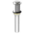 thumbnail image 1 of All Metal Brass Pop Up Sink Drain Without Overflow Brushed Nickel, 1 of 1
