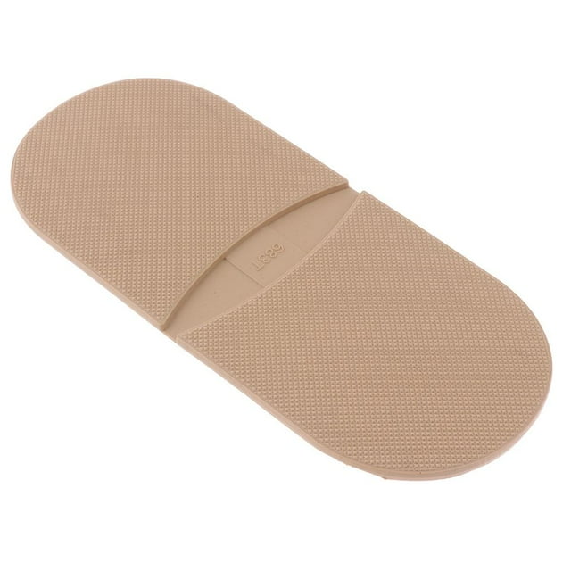 Paquete de 1 par de pegamento de goma duradero en los talones, almohadillas antideslizantes para reparación de suelas de zapatos Caqui Zulema pegamento antideslizante en los talones
