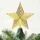thumbnail image 4 of Adorno de pentagrama para árbol de Navidad CLLC, estrella dorada para la punta del árbol, estrella hueca de 18 cm, luz LED blanca cálida para la punta del árbol de Navidad, luces navideñas para el ho, 4 of 8