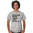 thumbnail image 4 of Matthew Mark Luke John Squad Plus Size Crewneck Graphic Tee Shirt Brisco Brands 5X, 4 of 5