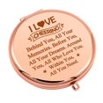 thumbnail image 1 of Regalo de alegría para niñas Espejo de maquillaje compacto para animadora Cheer Friend Regalos de porristas para el equipo Regalo de amistad Espejo de maquillaje plegable para animadora Hermana Regalo, 1 of 5