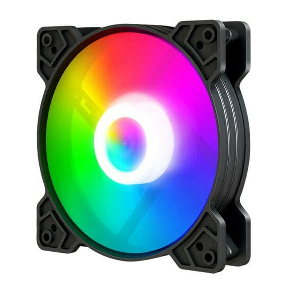 Yammee 120mm Case Fan RGB Computer Case Cooling Fan for Universal PC Chassis Cooler