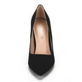 thumbnail image 4 of Dream Pairs Women Fashion Pumps Shoes Pointed Toe High Heel Shoes Wedding Party Shoes for Lady Christian-New Black/Suede Size 5.5, 4 of 5