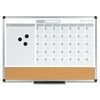 3-in-1 Calendar Planner Dry Erase Board, 24 x 18, Aluminum Frame