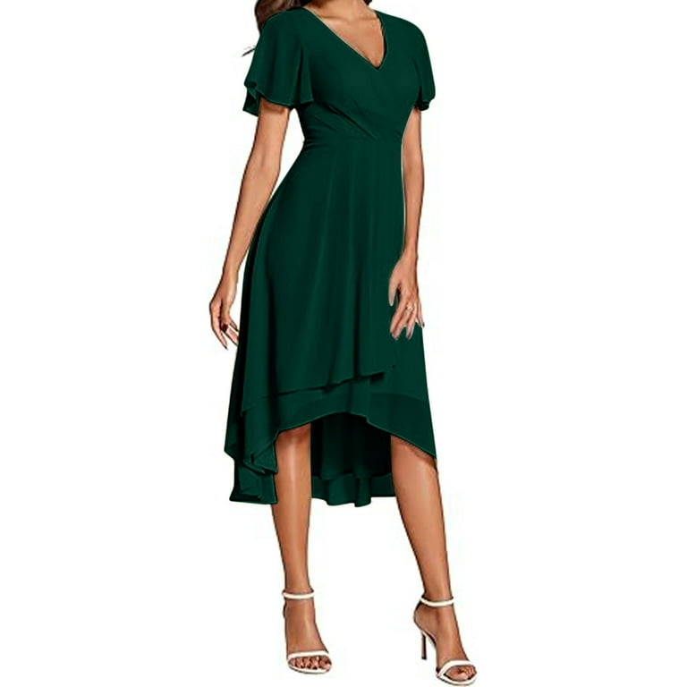 dark green high low dress Dark Green Tulle High Low Party Dress, Green Tulle Formal Dress Homecoming  Dress cg17272