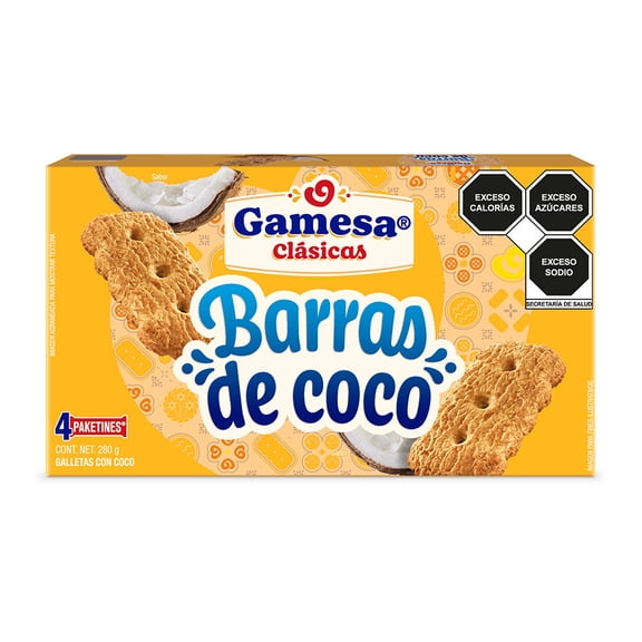 Galletas Gamesa Barras de Coco 280 G