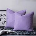 thumbnail image 2 of Violet Purple 18x18 Pillow Covers Set of 2, Farmhouse Solid Purple Color Modern Art Throw Pillow Covers Decorative Couch Cushion Case, Microfiber Square Pillowcases for Bedroom Car Living Room, 2 of 7