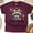 Maroon, variant on Feral and Spooky Raccoon Face T-Shirt | Cute Halloween Fall Animal Bow Tee, White, Size S