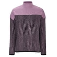 thumbnail image 4 of Cameland Pull pour Femmes, Pull à Col Roulé Patchwork, Pull Tricoté, Hauts de Mode Décontractés, 4 of 6