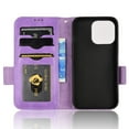 thumbnail image 6 of Dteck for iPhone 13 Pro Max 6.7" 2021 Flip Wallet Case, PU Leather Anti-Drop Case with Card Slot Kickstand & Wrist Strap Shockproof Protective Case for iPhone 13 Pro Max Women Men, Purple, 6 of 9