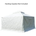 thumbnail image 4 of Gazebo Accessories 10' x 12' Double Roof Universal Winter Gazebo Cover for Hardtop Gazebos,Enclosed Cover with Sidewalls and Mesh Windows Waterproof (White) by domi outdoor living, 4 of 7