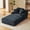 Grey, variant on Tmsan Grey Chaise Lounge Chair Indoor,78.7"Oversized Boneless Chairs Sofa Bed,Corduroy,for Living Room,Bedroom,with 3 Pillows,No Assembly Required