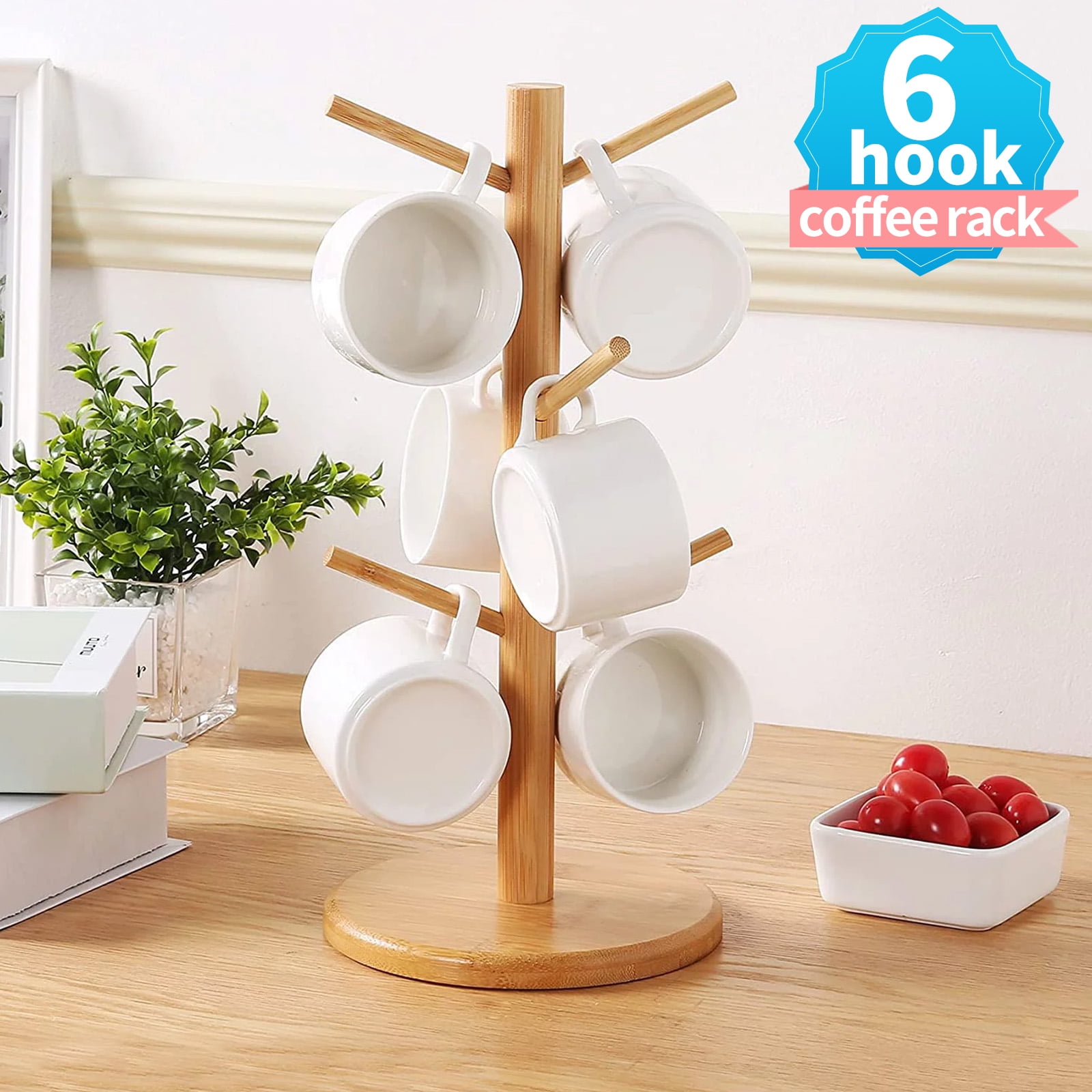 Coffee mug holder Mug Holder Tree wood Countertop Mug Tree Coffee Mug