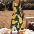 thumbnail image 2 of Lunarable Pineapple Fine Art Sleeveless Dress Summer Dress Woman 2025, 2 of 7
