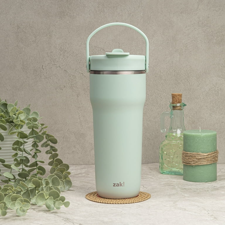 Zak Designs Harmony 2-in-1 Coffee Tumbler for Travel or At Home, 30oz Recycled Stainless Steel is Leak-Proof When Closed and Vacuum Insulated with Zak Designs Harmony 2-in-1 Coffee Tumbler for Travel or At Home, 30oz Recycled Stainless Steel is Leak-Proof When Closed and Vacuum Insulated with