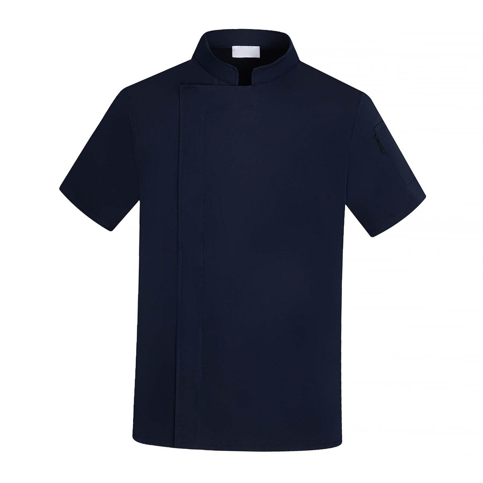 kusrkot Chef Coat Jacket Breathable Waiter Waitress Clothing Executive Short Sleeve Chef XL