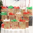 thumbnail image 3 of JOYIN 24 Pcs Christmas Kraft Gift Bags, 9'' x 7.3'' Goody Treat Bags for Holiday Classrooms Party Favors, 3 of 5
