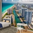 thumbnail image 2 of Peel and Stick Wallpaper Waterproof Hallandale Beach Resorts Wall Mural Decor Self Adhesive and Removable 100in x 144in, 2 of 8