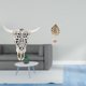 thumbnail image 2 of Escultura artística colgante de pared con cabeza de toro tribal para oficina, , dormitorio, con figura nórdica creativa de metal en forma, 2 of 8