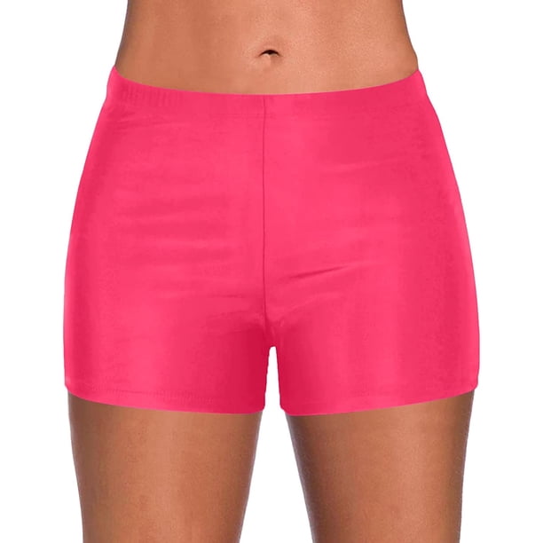 DabuLiu Swim Shorts Women High Rise Plus Size Bikini Bottoms Modest
