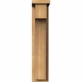 thumbnail image 2 of 5 1/2"W x 10"D x 26"H Huntington Smooth Corbel w/Backplate, Western Red Cedar, 2 of 9