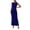 Blue, variant on Cowl Neck Bodycon Long Dress for Women, Polyester Sleeveless Dress for Formal Events Date Night Outfit Graduation Party Anniversary, Gold Blue Red Black for Choose, 1PC (Size S-XXL)