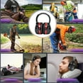 thumbnail image 4 of SDJMa Red 30dB Noise Reduction Earmuffs - Soft Ear Defenders for Sleeping, Studying, Shooting, Travel, Foldable & Lightweight with SNR Certified Isolation, 4 of 9