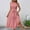 B319 Pink plus size summer dresses clearance under $5, variant on Women Dresses under $10! Cagogo Women's Summer Long Dresses Casual Ruffle Sleeveless Mock Neck Smocked Tiered Boho Flowy Swing Maxi Dress 2025 Trendy Wedding Guest Dresses