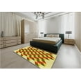 thumbnail image 4 of Ahgly Company Indoor Round Patterned Mahogany Brown Area Rugs, 7' Round, 4 of 6