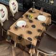 thumbnail image 3 of Beige and Black Of Leopard Print Rectangle Tablecloth 60"x120",Waterproof Polyester Rectangle Table Cloth, Wipeable Spillproof Polyester Tablecloth for Dining, Camping, Indoor and Outdoor, 3 of 6