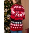 thumbnail image 4 of Unisex Christmas Sweater Winter Long Sleeve Round Neck Knit Tops, 4 of 5
