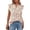 Orange Flower, variant on BTFBM Womens Tops Dressy Casual Spring Summer Shirts Boho Floral V Neck Ruffle Cap Sleeve Business Work Blouses