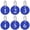 Royal Blue, variant on 50Pcs Aluminum Alloy Numbered Key Chains, Door Locker Number ID Tags 1 to 50