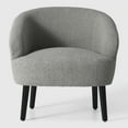 thumbnail image 4 of WestinTrends Alexandria 29" Wide Mid Century Modern Club Barrel Accent Armchair, Set of Two, Light Gray, 4 of 8