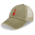 thumbnail image 3 of Queen of Hearts Khaki Hat Adjustable Funny Fashion Unisex Baseball Cap for Men Women, 3 of 7