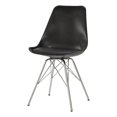 thumbnail image 1 of Coaster Armless Faux Leather Dining Chairs in Black, 1 of 2