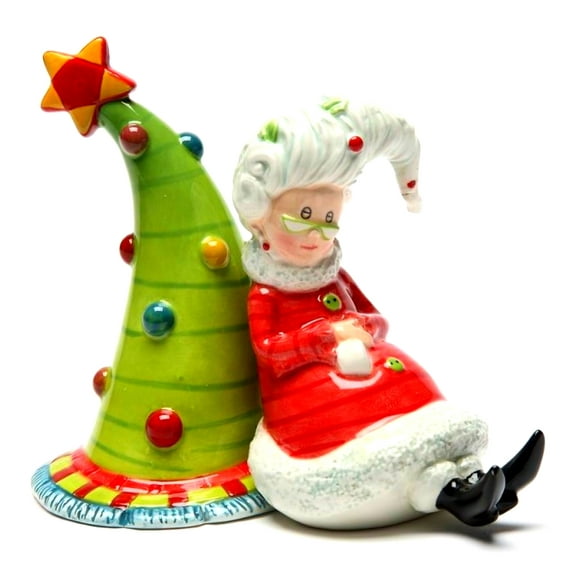 Mrs. Claus Waiting For Santa  Salt & Pepper Shaker