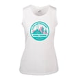 thumbnail image 2 of Women's Levelwear White Cleveland Guardians Macy Spring Training Badge Bold Tank Top, 2 of 3