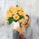 thumbnail image 5 of CaiYueKe Fake Roses Artificial Flowers for Outdoors Summer Decor, 2 Bouquets UV Resistant Fake Flower Bouquet Faux Silk Roses for Wedding Birthday Party Home Mother's Day Cemetery Decor, 5 of 6