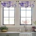 thumbnail image 4 of LALILO Kitchen Curtain Valance Christmas Scene Snowfall Rod Pocket Window Curtain 52"x 18" Set of 2, 4 of 7