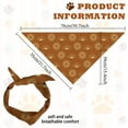 thumbnail image 2 of 1 Pc Pet Dog Bandana Brown Cotton Triangle Pet's Bandana Sunshine Washable Scarf Bibs Printed Accessories Dog Photo Props Chief for Large Dogs and Pets 55x55x78cm diy, 2 of 9