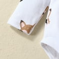 thumbnail image 6 of WIBACKER Baby Girls 3Pcs Cute Fox Outfits Long Sleeve Romper Tops Suspender Skirts Newborn Clothes, 6 of 9