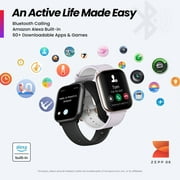 Amazfit Active Smart Watch 42mm,with AI Fitness & Sleep Coach, GPS, Bluetooth Calling & Music, 14 Day Battery, Fitness Tracker with 120+ Sports Modes, for Android & iPhone, Black