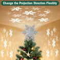 Christmas Tree Topper Lighted with 6 Projection Modes,Christmas Star