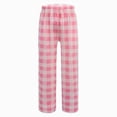 thumbnail image 4 of UAYOTSE Unisex Plaid Long Sleep Trousers Soft Loose Lounge PJ Bottoms Drawstring Design for Mid & Big Kids,Sizes 10-11 Years, 4 of 5