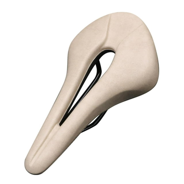 Almohadilla para sillín de bicicleta Durable PU Hueco Transpirable Disfrute del paseo Bicicleta portátil beige Zulema Cojín para sillín de bicicleta