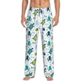 thumbnail image 2 of Kdxio Cartoon Sea Creatures Print Men's Sleep Pajama Pant Lounge Pants with Pockets, 2 of 8