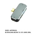 thumbnail image 3 of Kearding Accesorio divisor de dispositivo convertidor de aleación de aluminio multipuerto de concentrador USB tipo c Estaciones de acoplamiento para portátiles Tipo3, 3 of 6